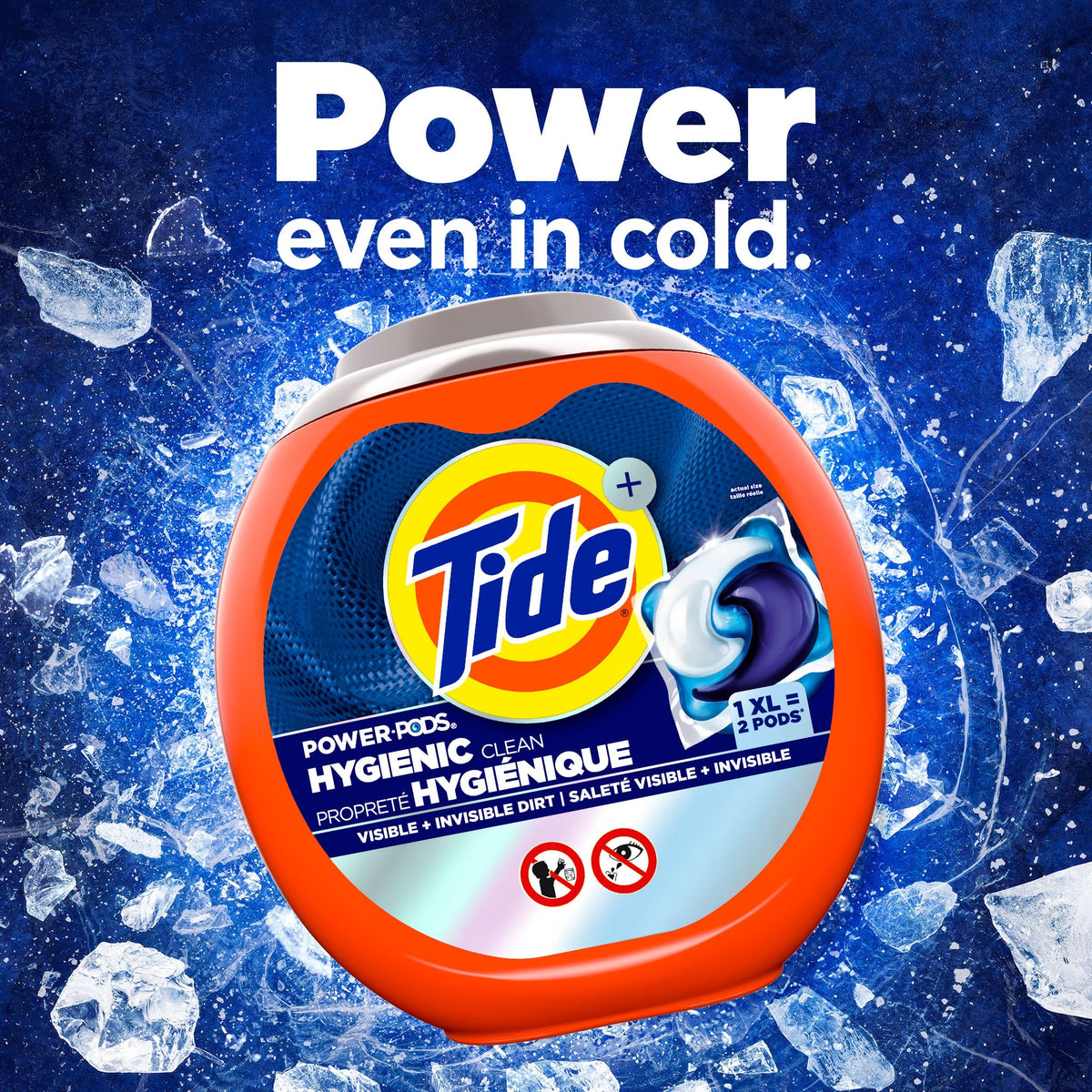 Tide Hygienic Clean Power PODS Laundry Detergent Pacs Original Scent Removes Visible and Invisible Dirt, 45 Count 🍁 All In One Marketplace Canada