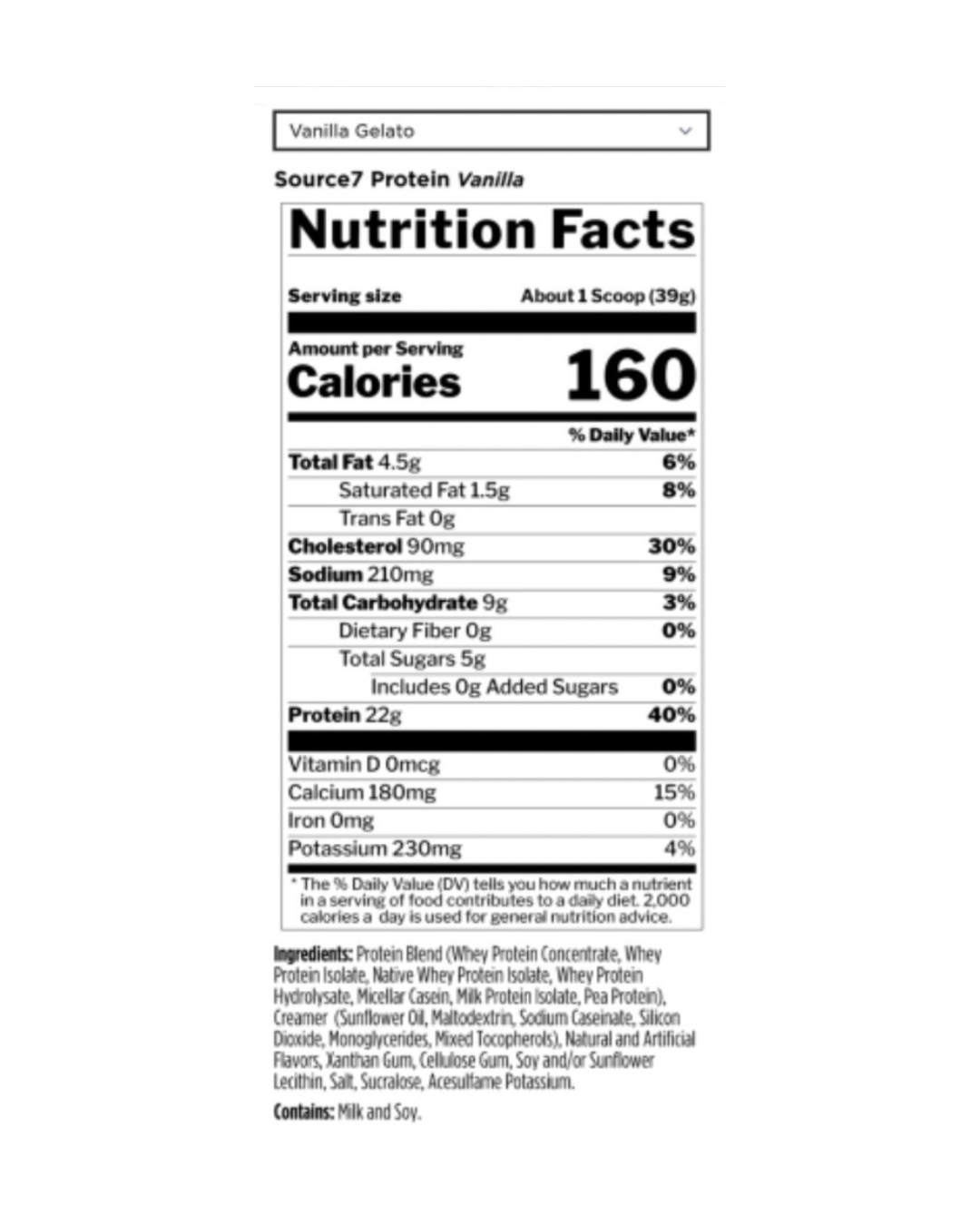 Rule1 Source 7 Protein Powder