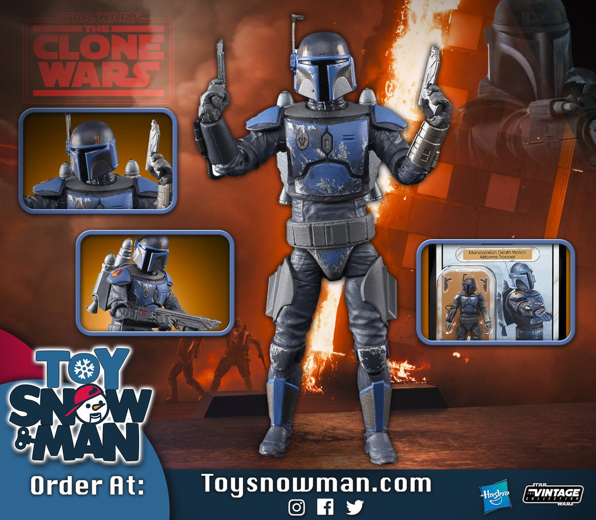 Star Wars The Vintage Collection Mandalorian Death Watch Airborne Trooper