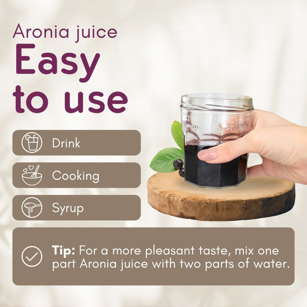 Organic Aronia Berry Juice 101.4 fl oz (3 Litre) Box | Not from Concentrate