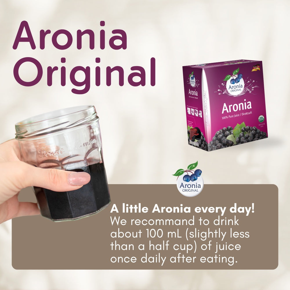 Organic Aronia Berry Juice 101.4 fl oz (3 Litre) Box | Not from Concentrate