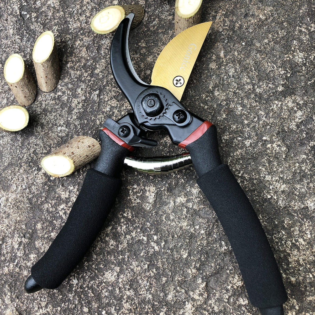 gonicc 8" Professional Premium Titanium Bypass Pruning Shears (GPPS-1003), Hand Pruners, Garden Clippers. 🍁 All In One Marketplace Canada