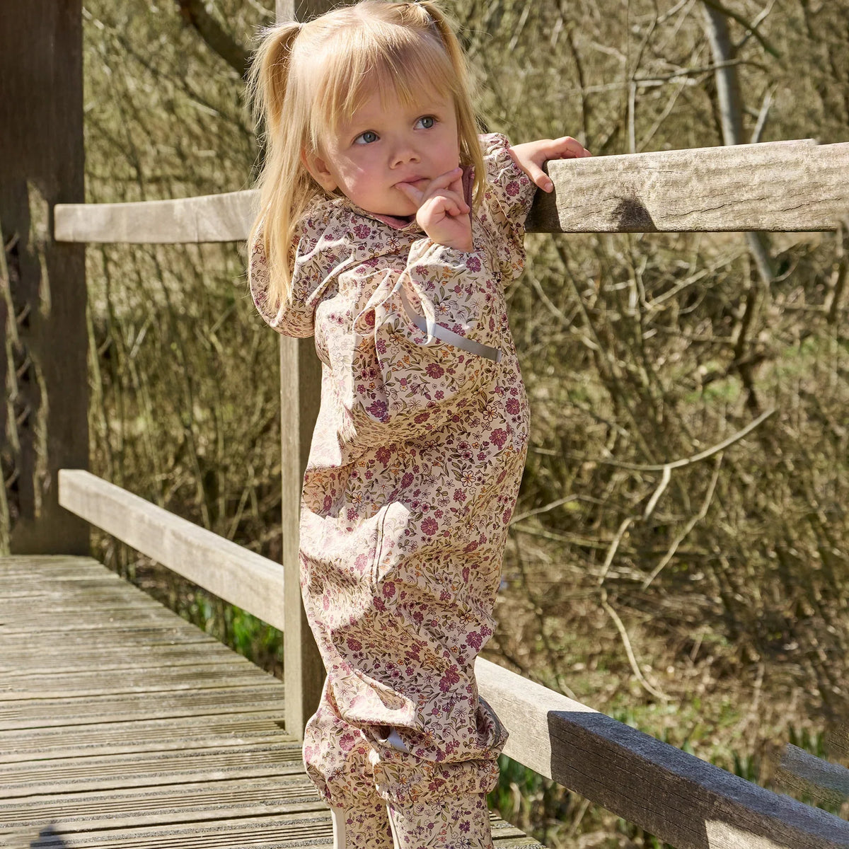 PU Rainwear Suit | Pink Floral | CeLaVi