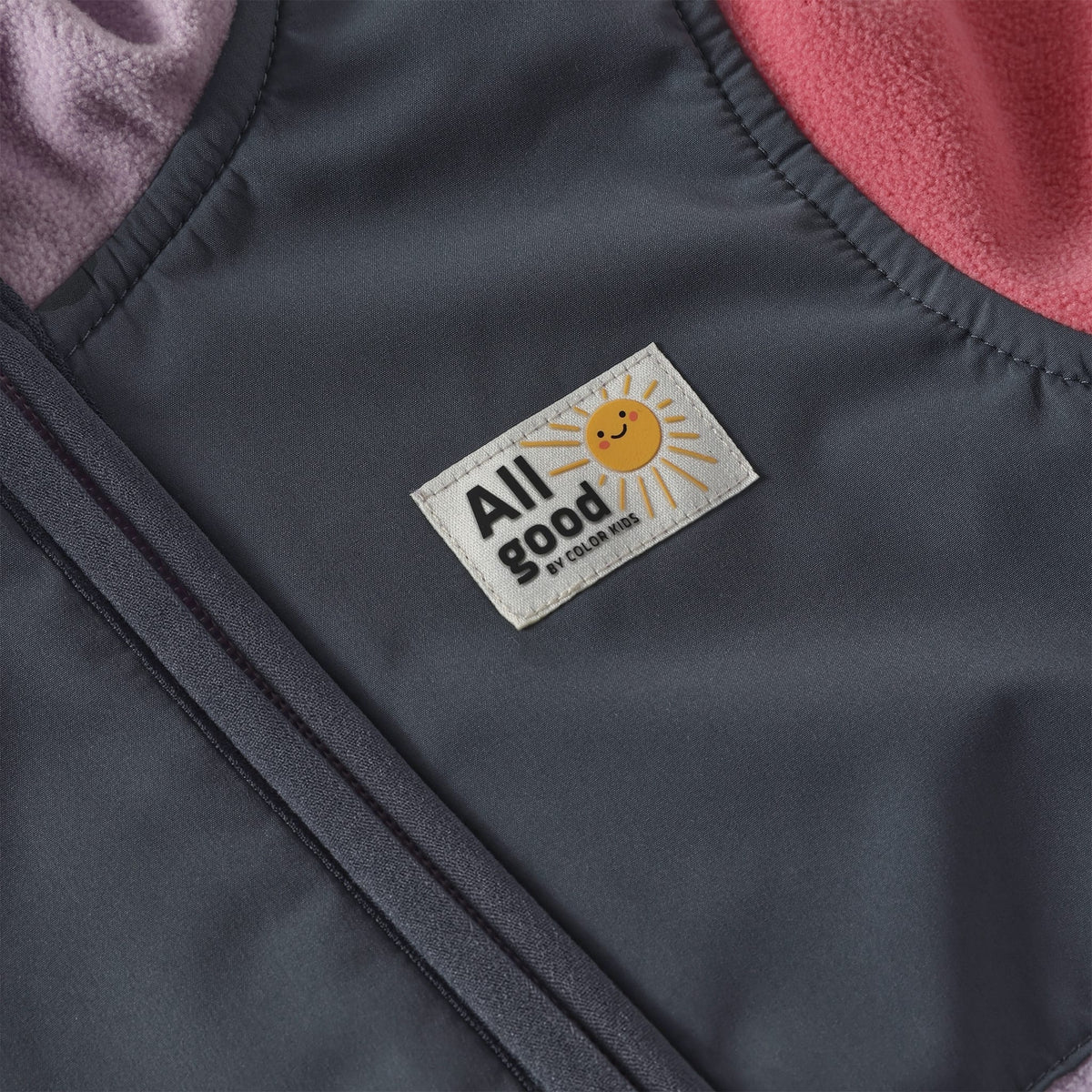 Colorblock Fleece Suit | Purple & Yellow & Pink | Color Kids