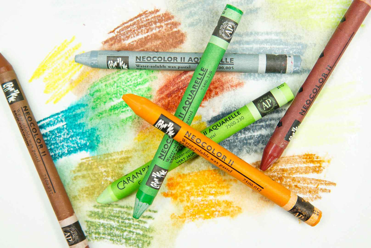 Caran d'Ache - Classic Neocolor II Water Soluble Wax Crayon - Reds, Orange and Yellows