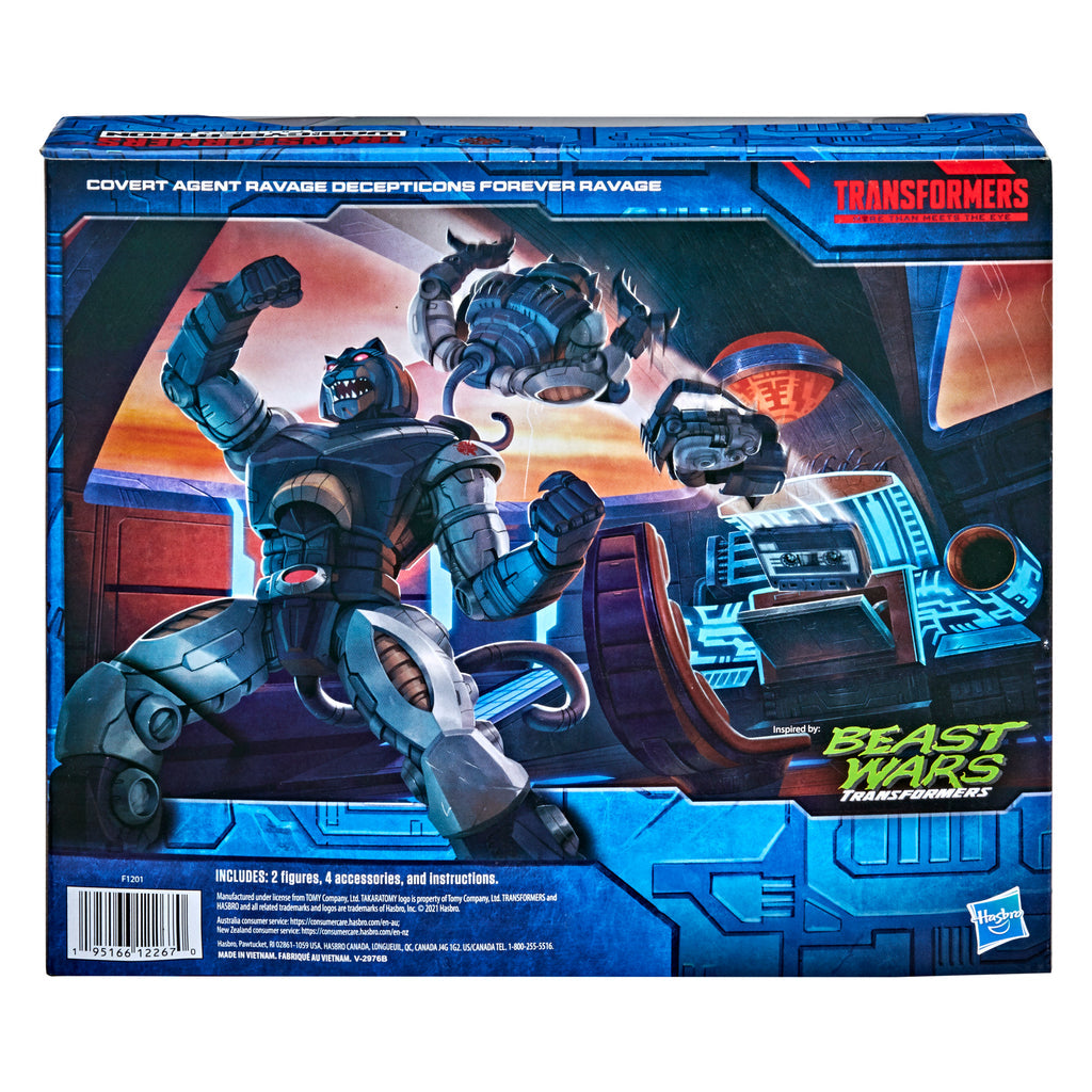 Transformers Generations War for Cybertron Deluxe Covert Agent Ravage and Micromaster Decepticons Forever Ravage