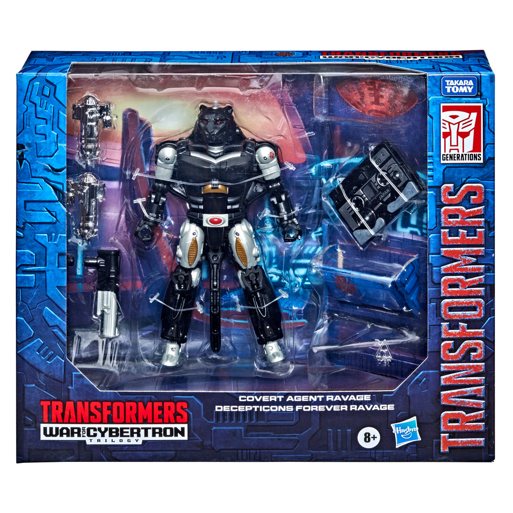 Transformers Generations War for Cybertron Deluxe Covert Agent Ravage and Micromaster Decepticons Forever Ravage