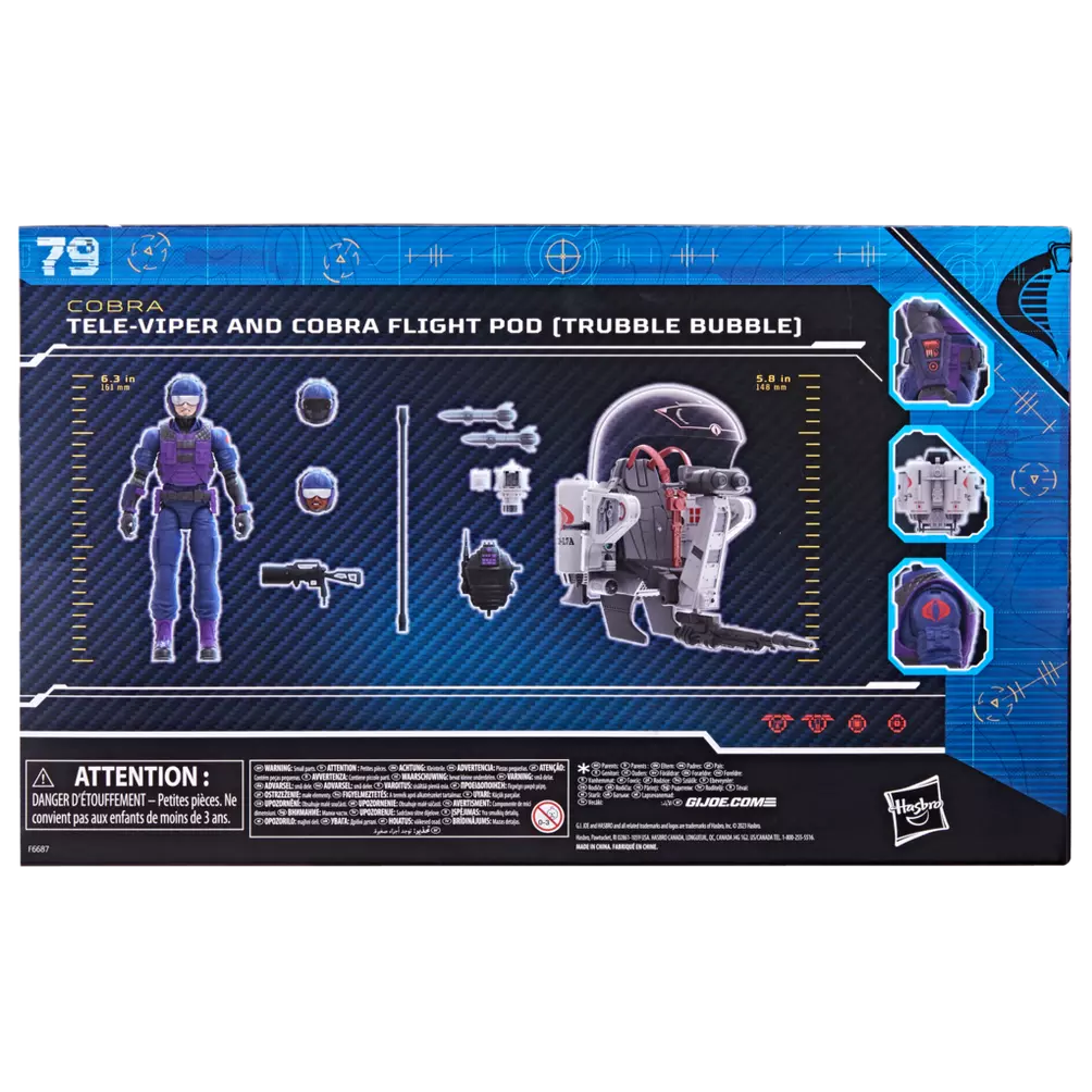 G.I. Joe Classified Series Tele-Viper & Cobra Flight Pod - Trubble Bubble - 79 (SubPar Packaging Box )