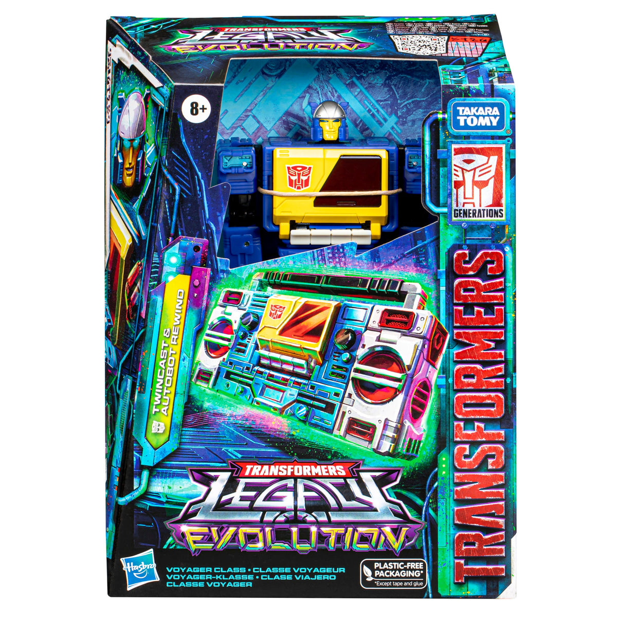 Transformers Legacy Evolution Twincast and Autobot Rewind - Voyager class