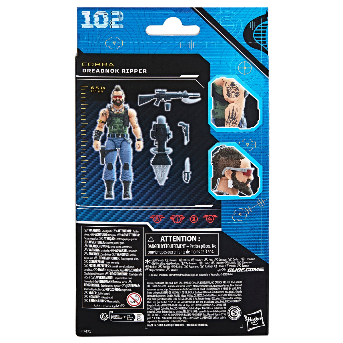 G.I. Joe Classified Series Dreadnok Ripper 102