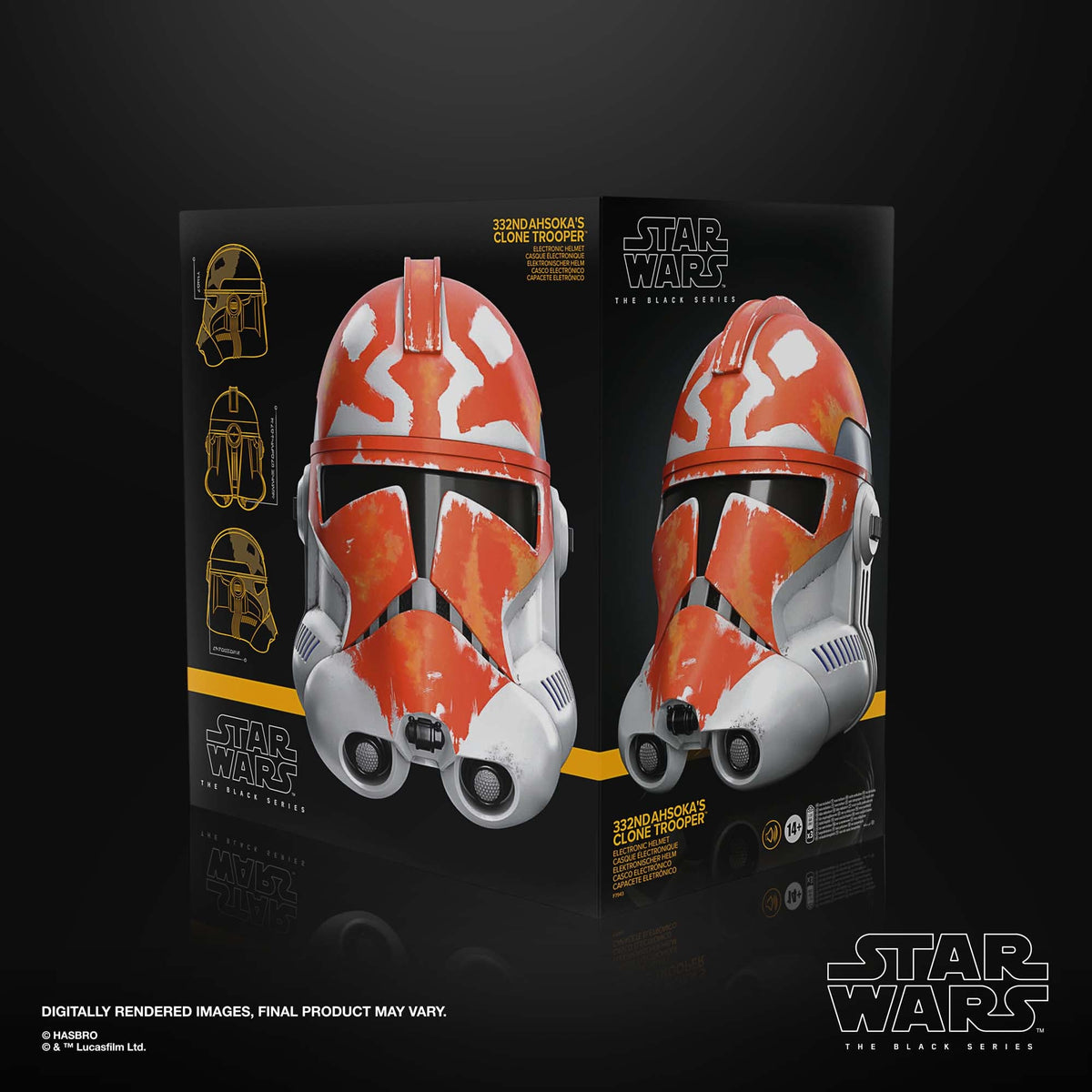 Star Wars The Black Series Clone Trooper Helmet 332ND