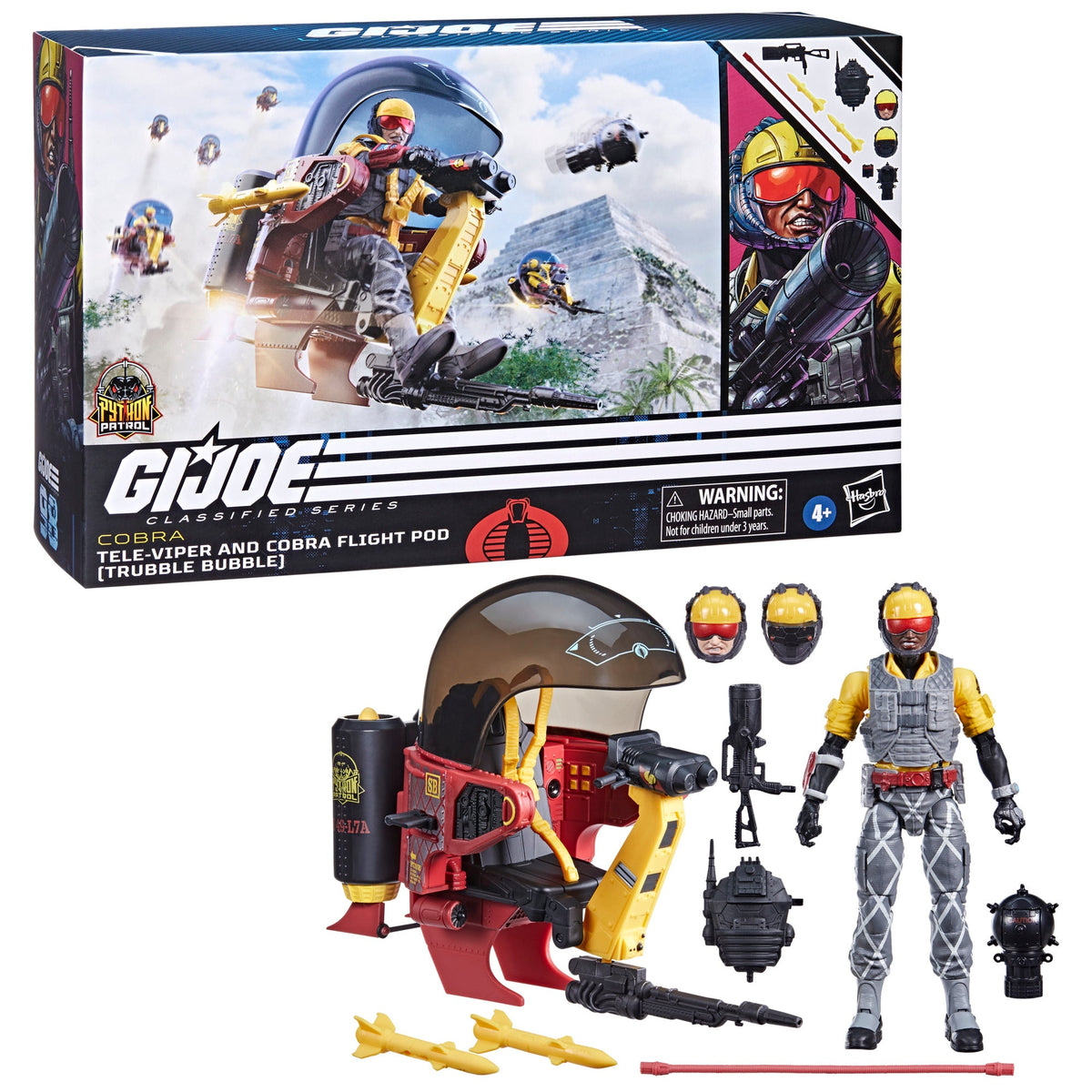 G.I. Joe Classified Series Python Patrol Tele-Viper & Cobra Flight Pod - Trubble Bubble