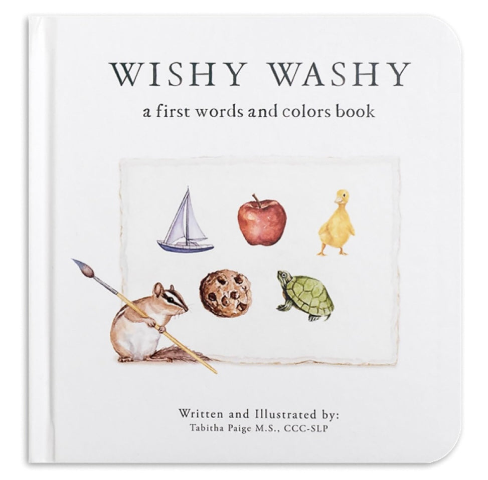Wishy Washy: A Board Book of First Words and Colors for Growing Minds | Books