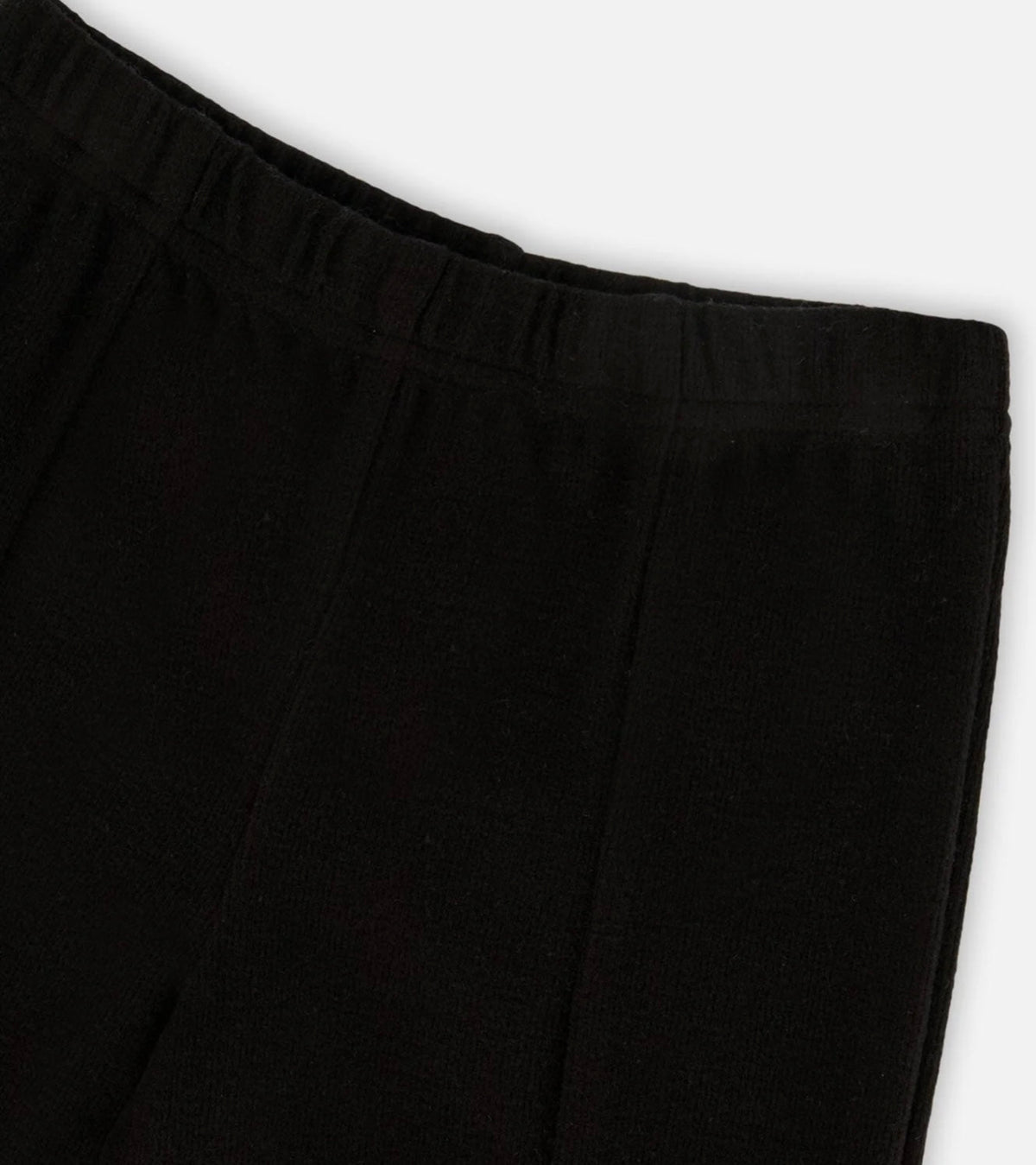 Ribbed Leggings With Slit Black | Black | Deux Par Deux