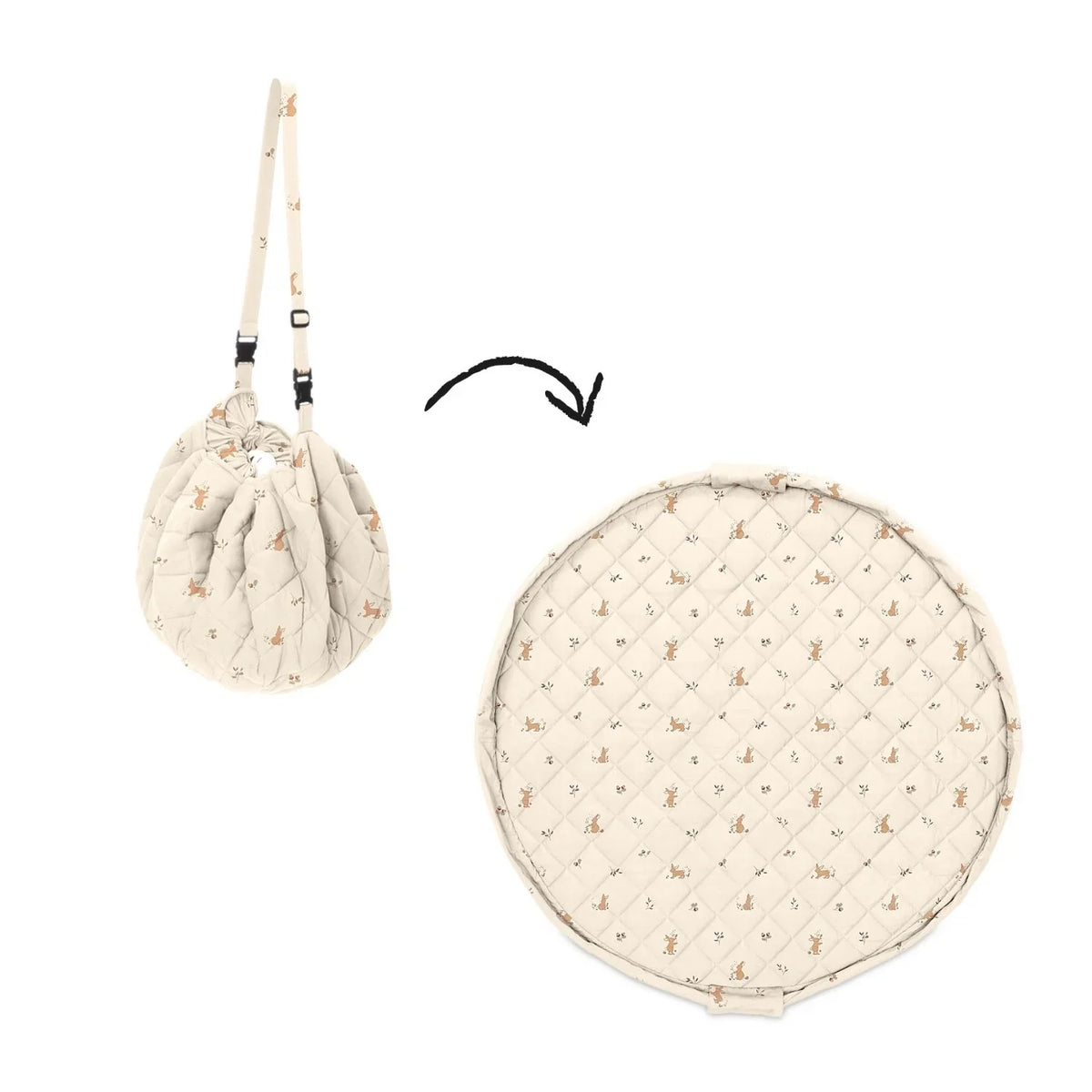 Organic Soft Babymat & Bag | Rabbit | play&go