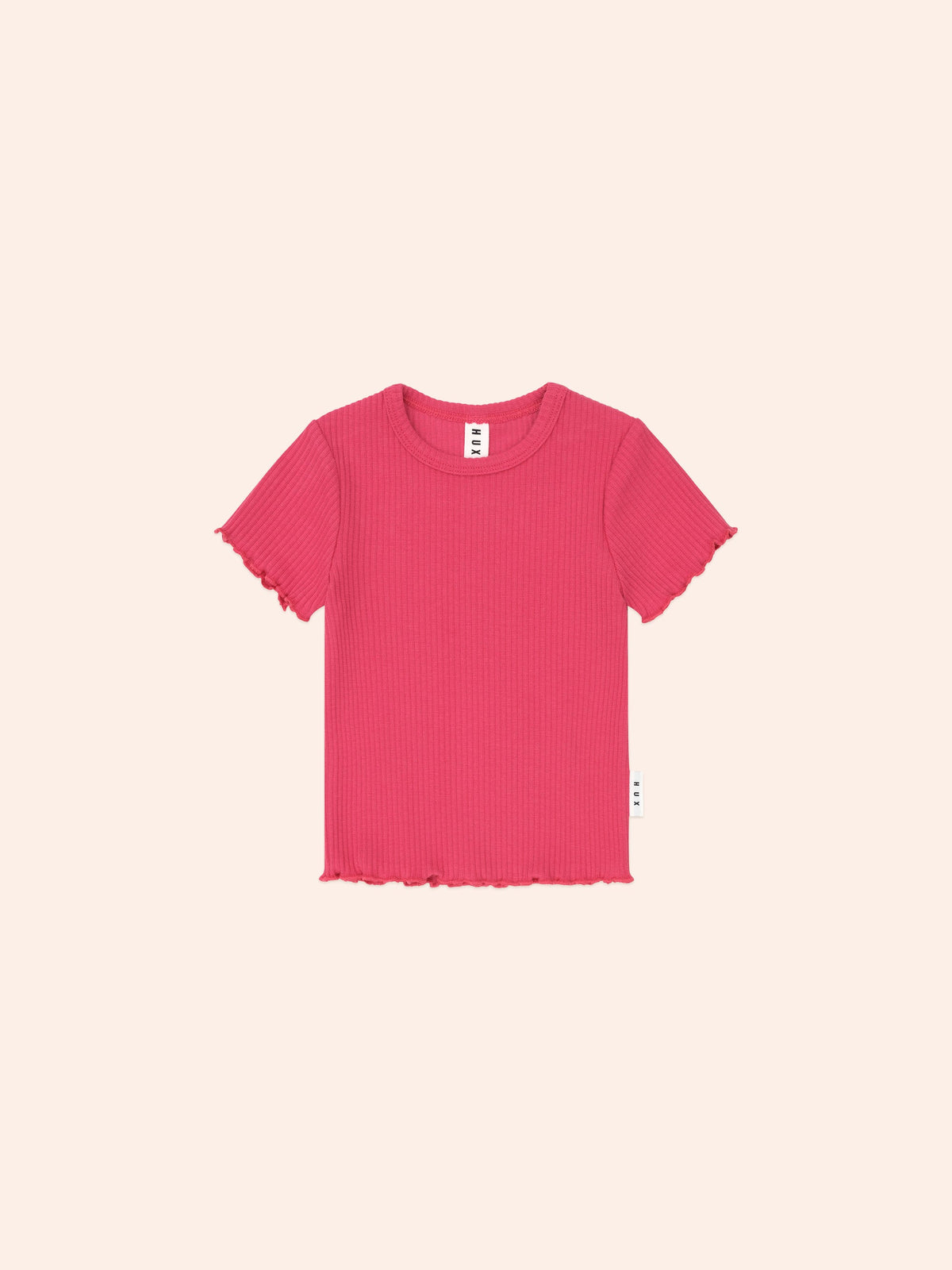 Cherry Rib Tee | Cherry | Huxbaby