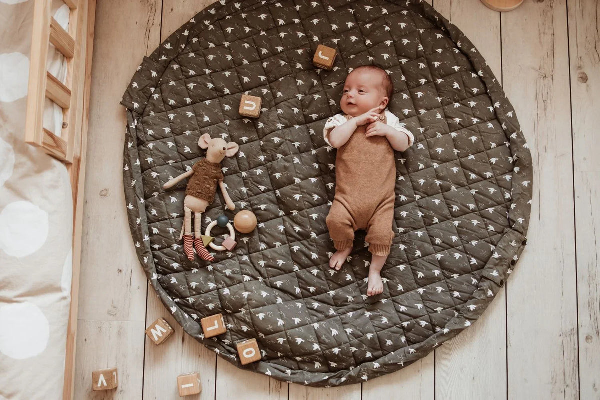 Organic Soft Babymat & Bag | Birds | play&go