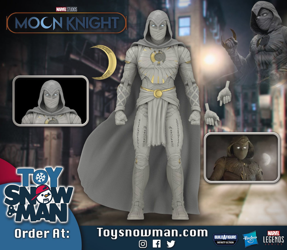 Marvel Legends Series Disney Plus Moon Knight (infinity Ultron BAF)