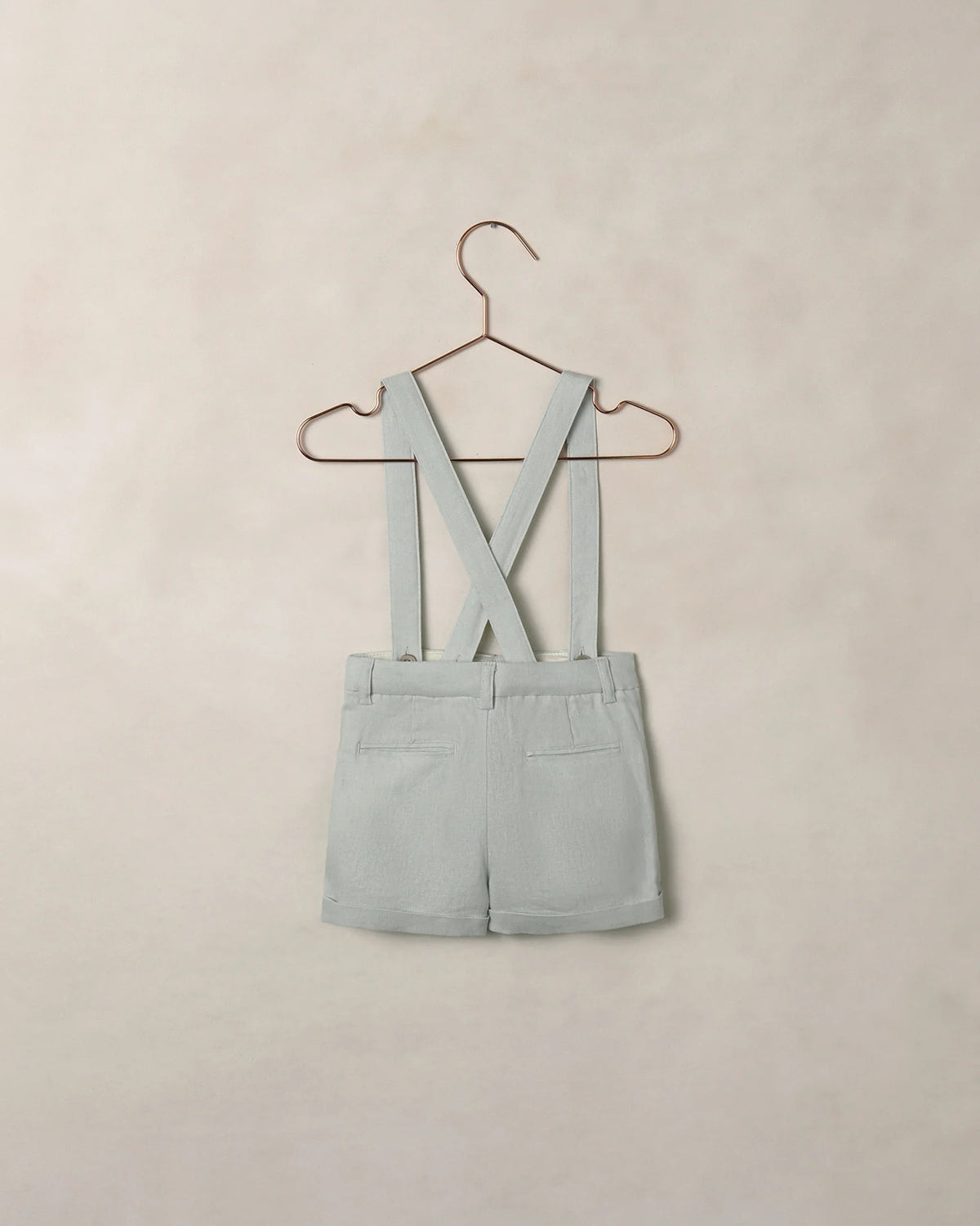 Suspender Shorts | Heather Mist | Noralee