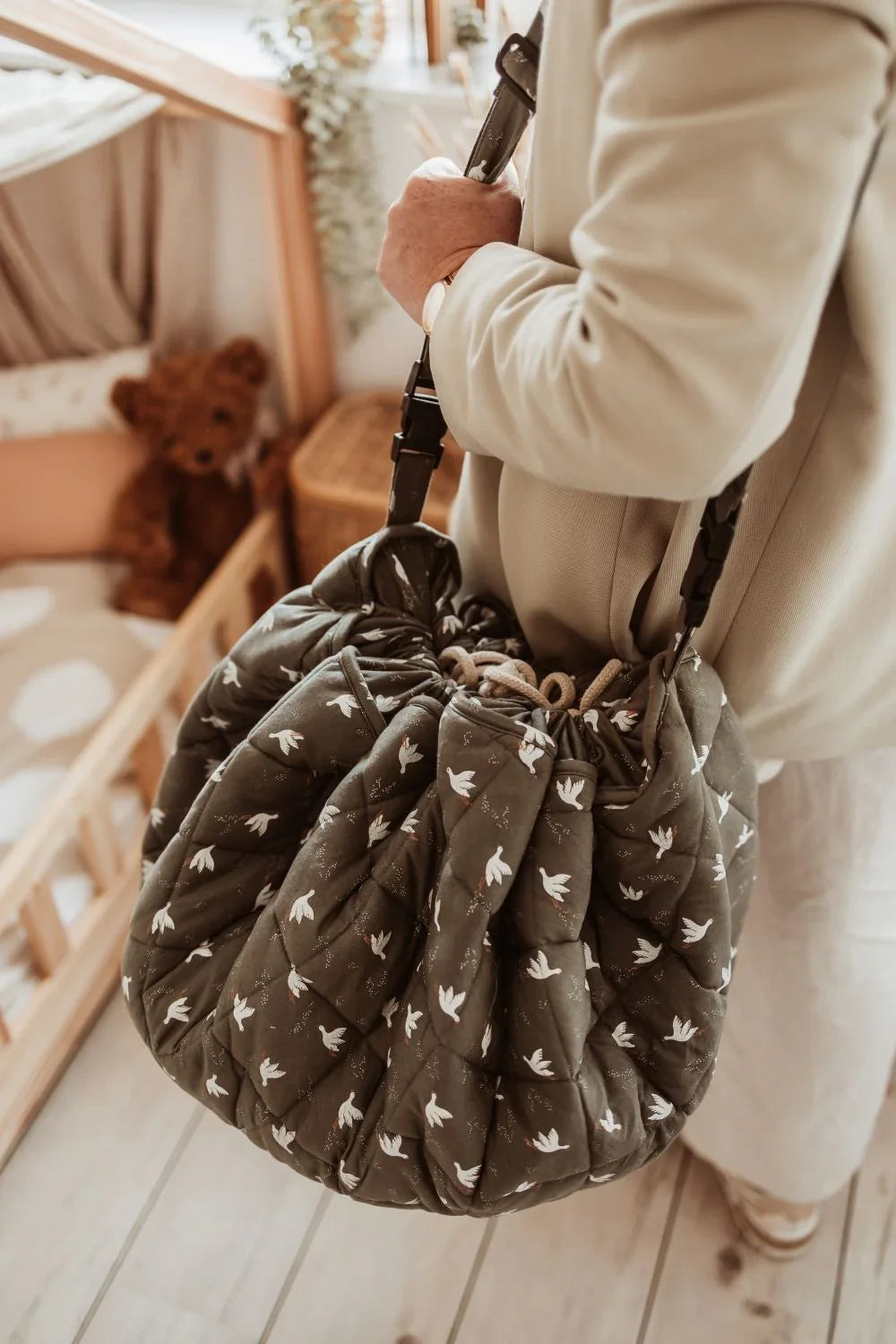Organic Soft Babymat & Bag | Birds | play&go