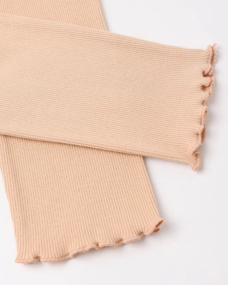 Ribbed Legging Set | Natural & Melon | Rylee & Cru