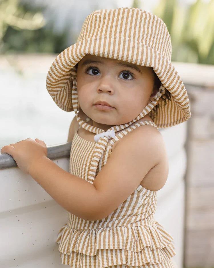 Bucket Hat | Honey Stripe | Quincy Mae