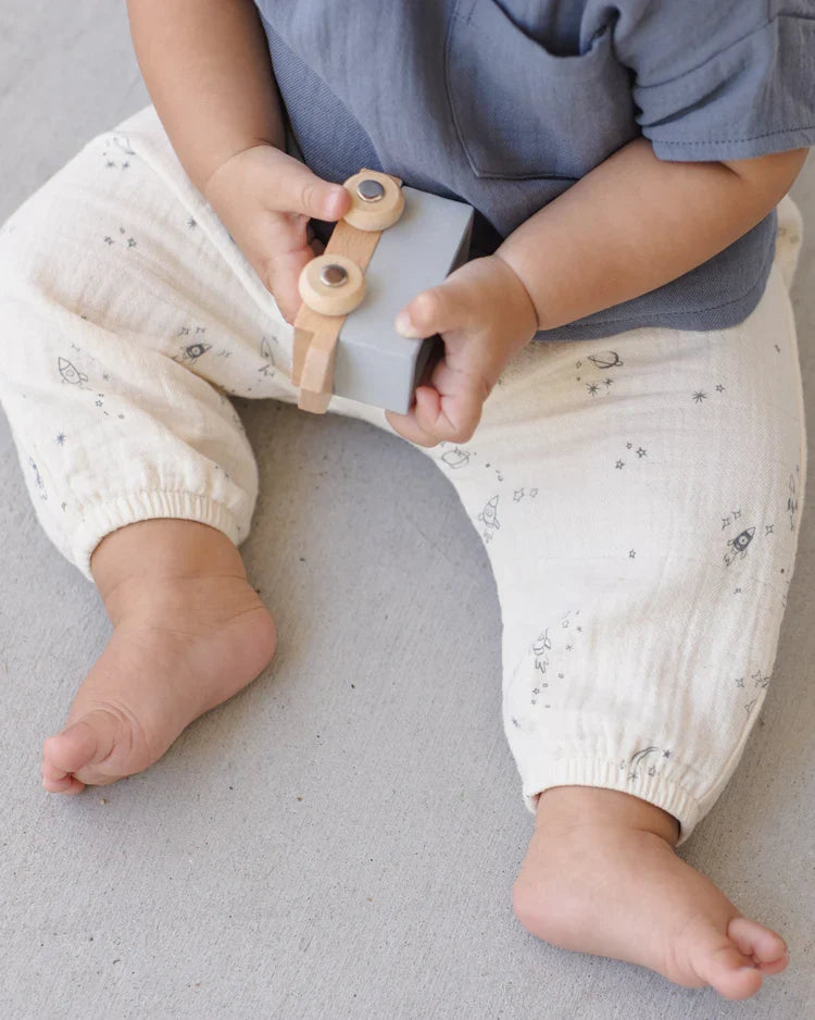 Woven Pant | Space | Quincy Mae