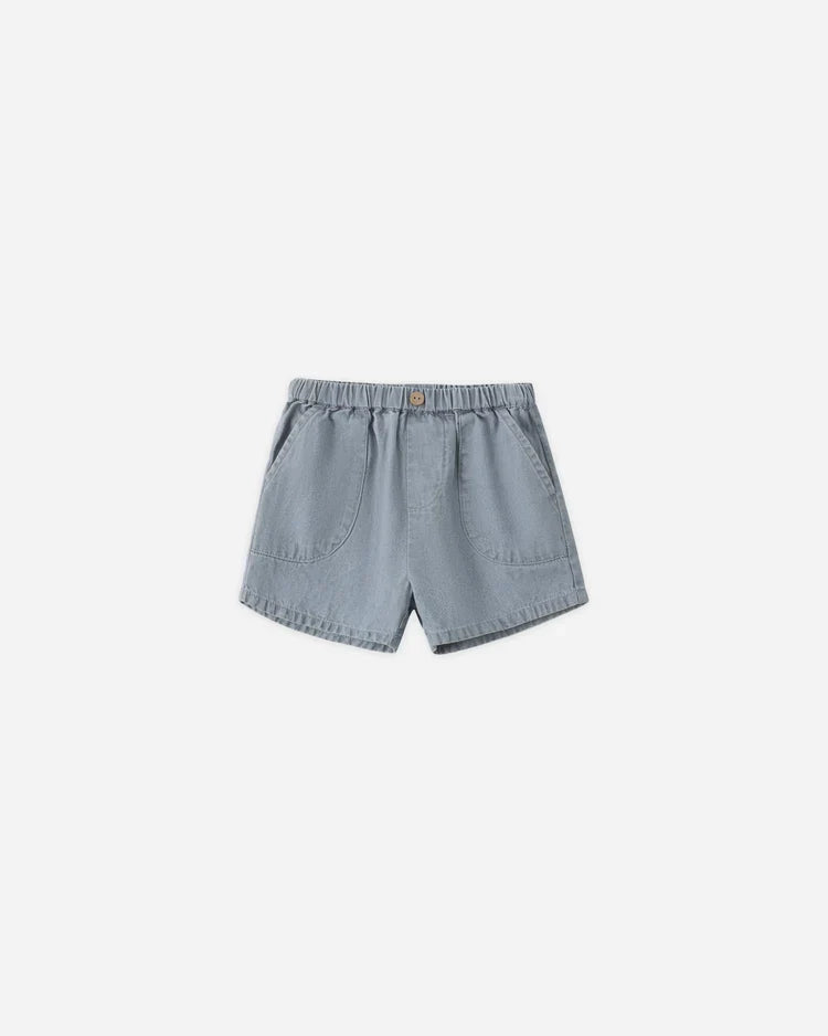 Utility Short | Lightweight Denim | Quincy Mae