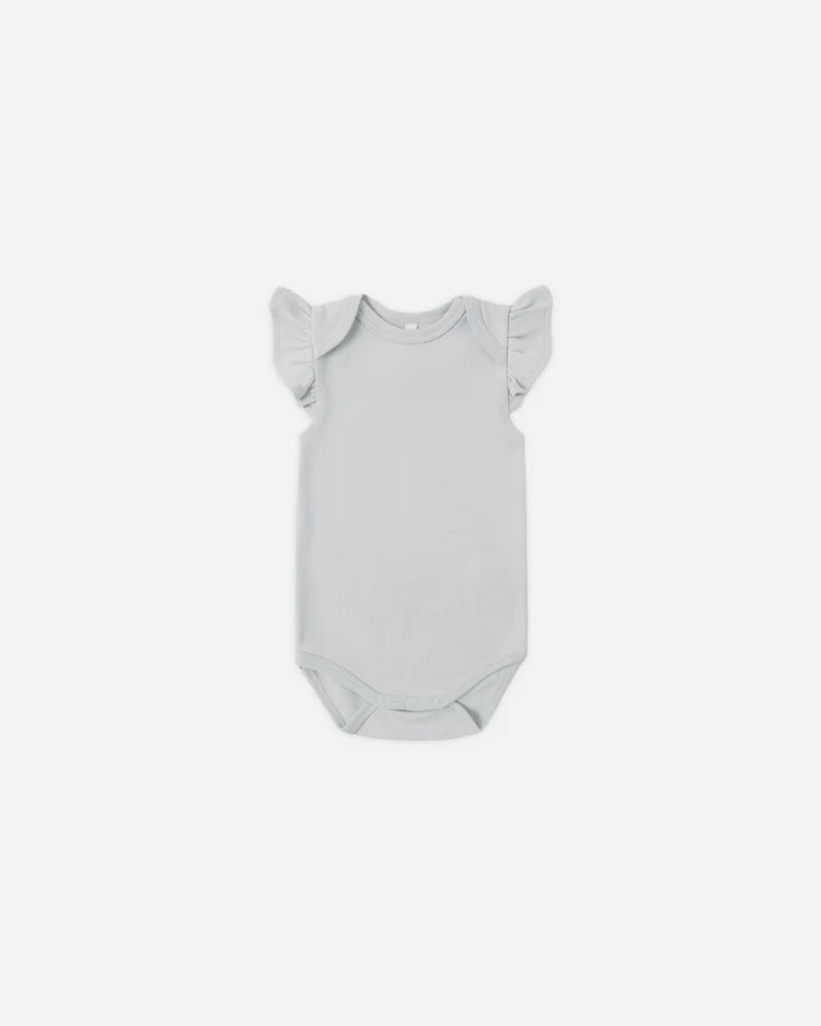 Flutter Sleeve Bodysuit | Sky | Quincy Mae