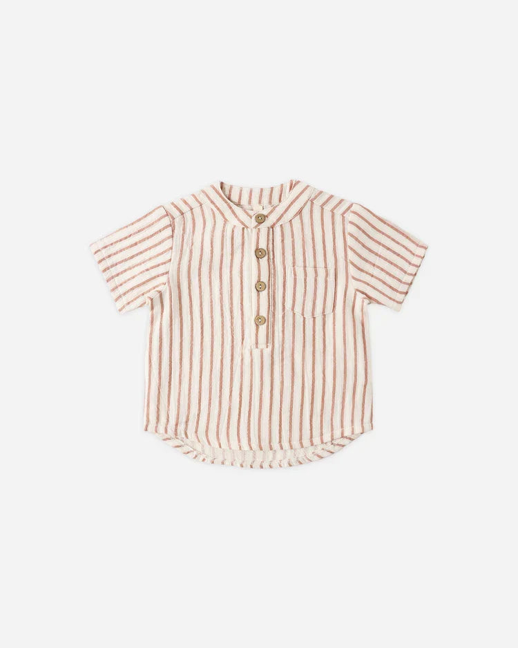 Jaxson Shirt | Vintage Stripe | Quincy Mae