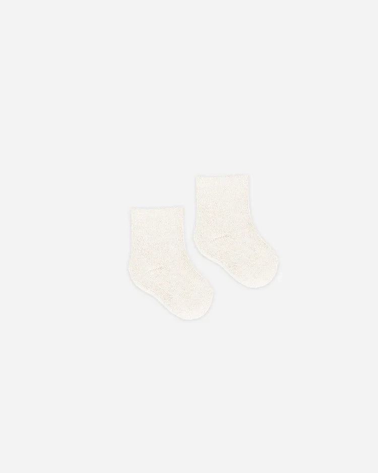 Fuzzy Socks | Ivory | Quincy Mae