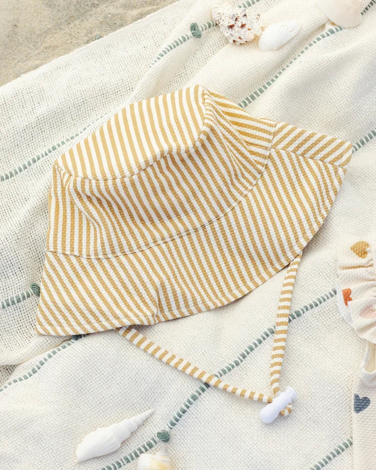 Bucket Hat | Honey Stripe | Quincy Mae