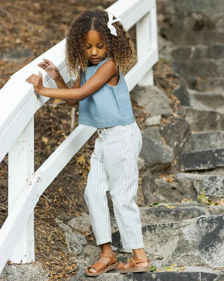 Barrel Pant | Railroad Stripe | Rylee & Cru