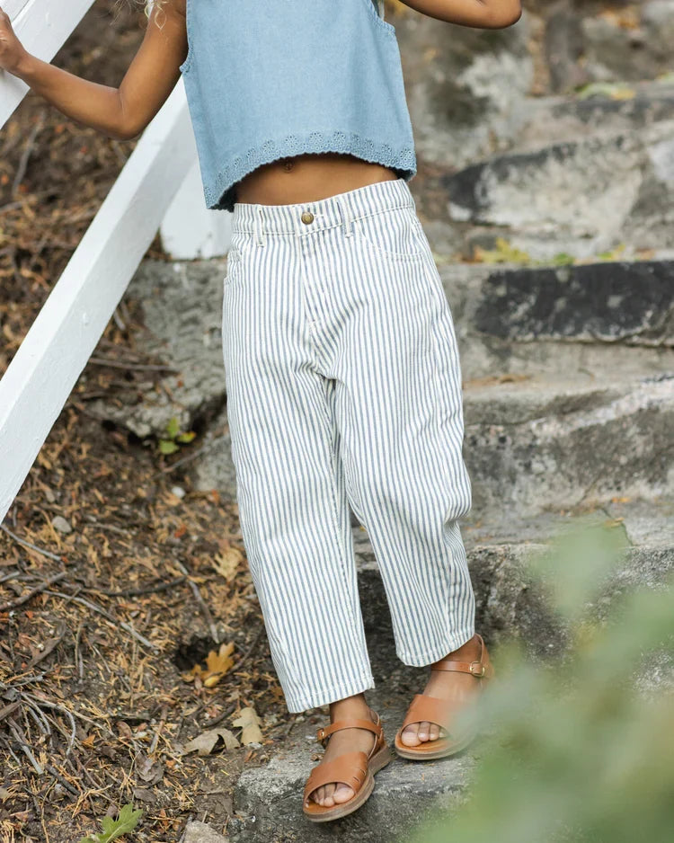 Barrel Pant | Railroad Stripe | Rylee & Cru