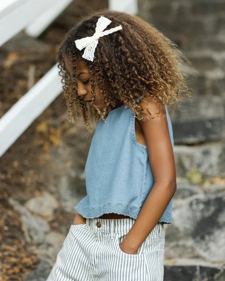 Aaron Top | Washed Blue | Rylee & Cru