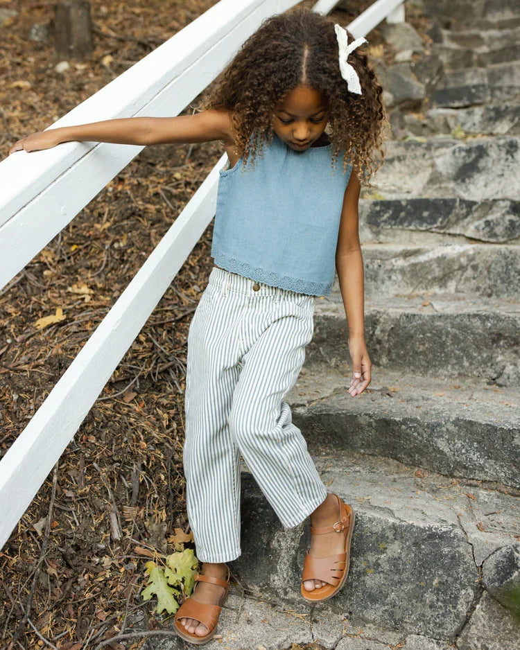 Aaron Top | Washed Blue | Rylee & Cru