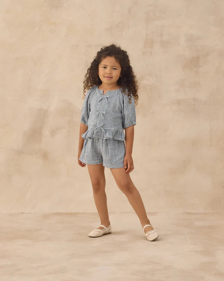 Juniper Set | Marine Gingham | Rylee & Cru