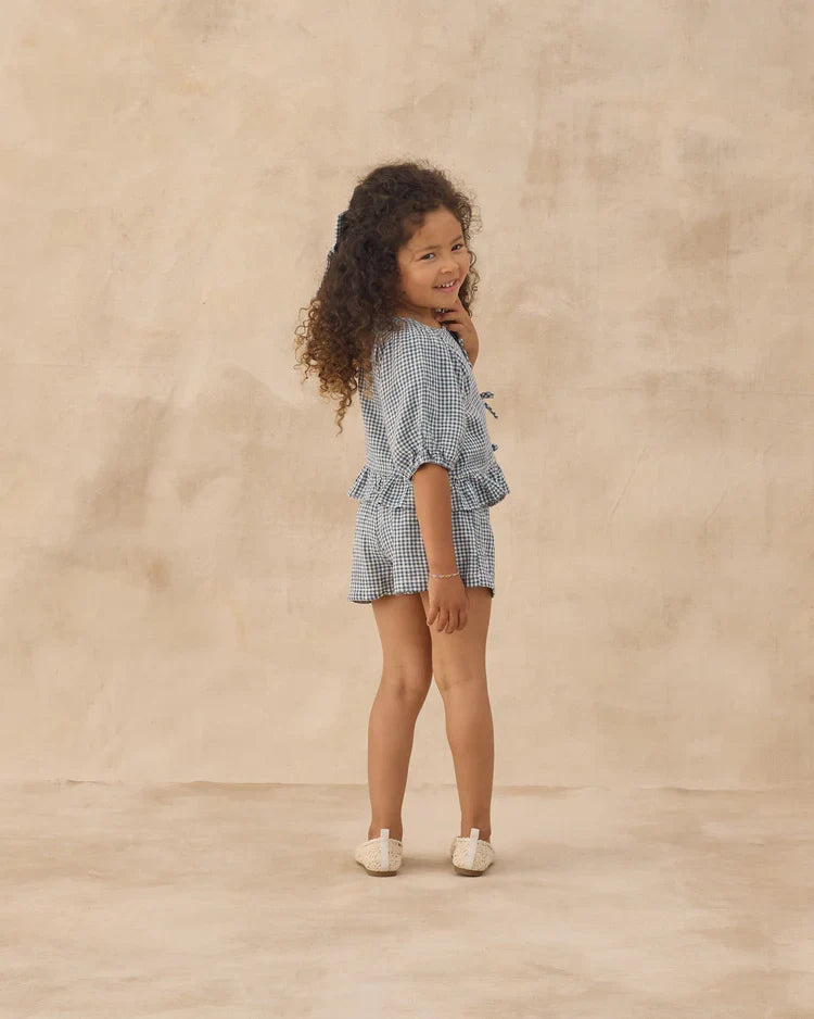 Juniper Set | Marine Gingham | Rylee & Cru