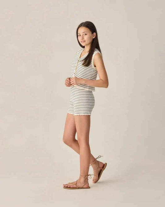 Teen Knit Vest Set | Marine Stripe | Rylee & Cru