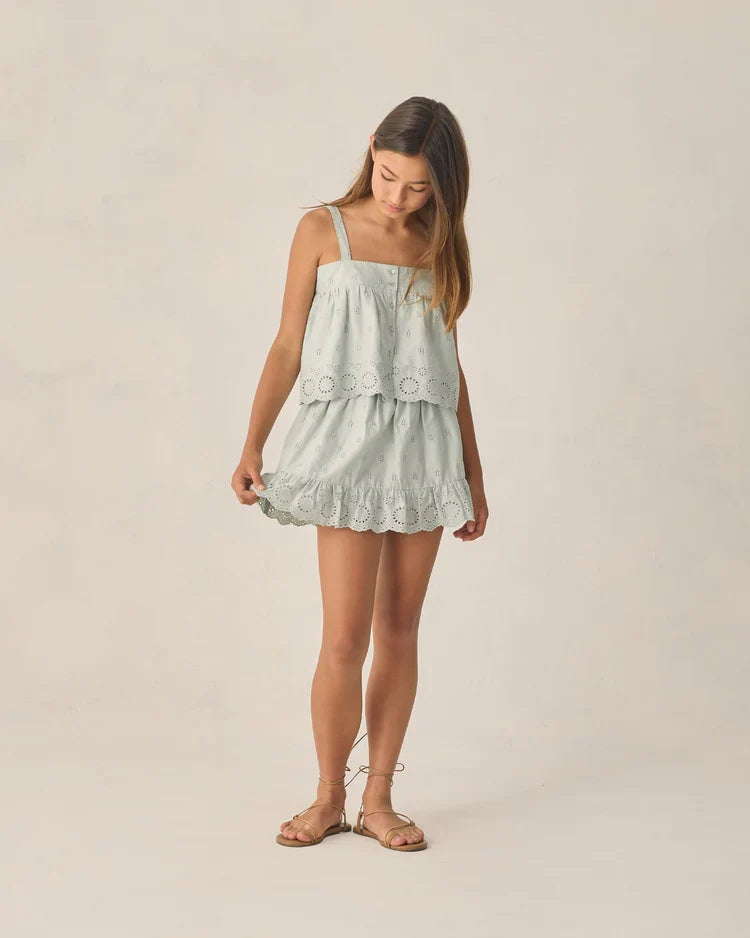 Teen Jess Mini Skirt | Seafoam | Rylee & Cru