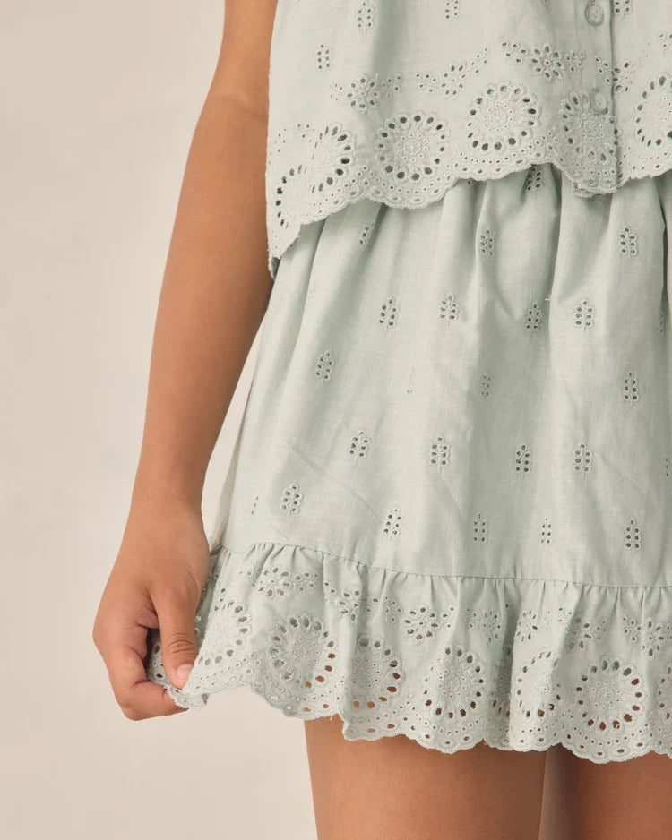 Teen Jess Mini Skirt | Seafoam | Rylee & Cru