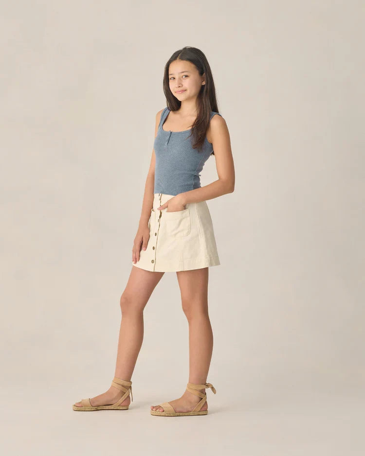 Teen Denver Mini Skirt | Natural | Rylee & Cru