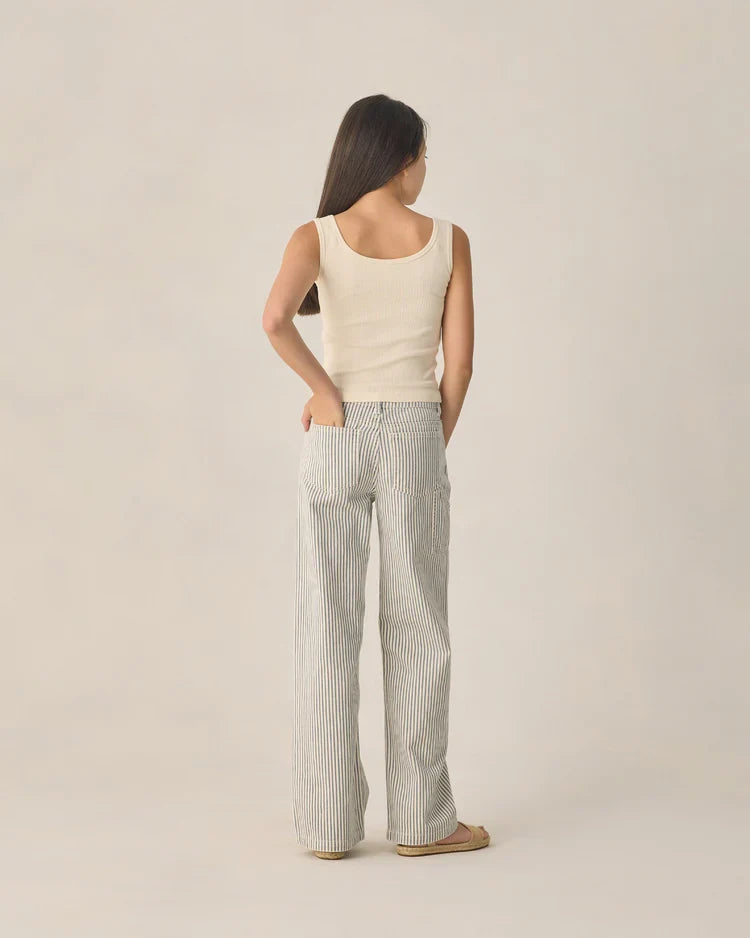 Teen Ribbed Tank | Natural | Rylee & Cru