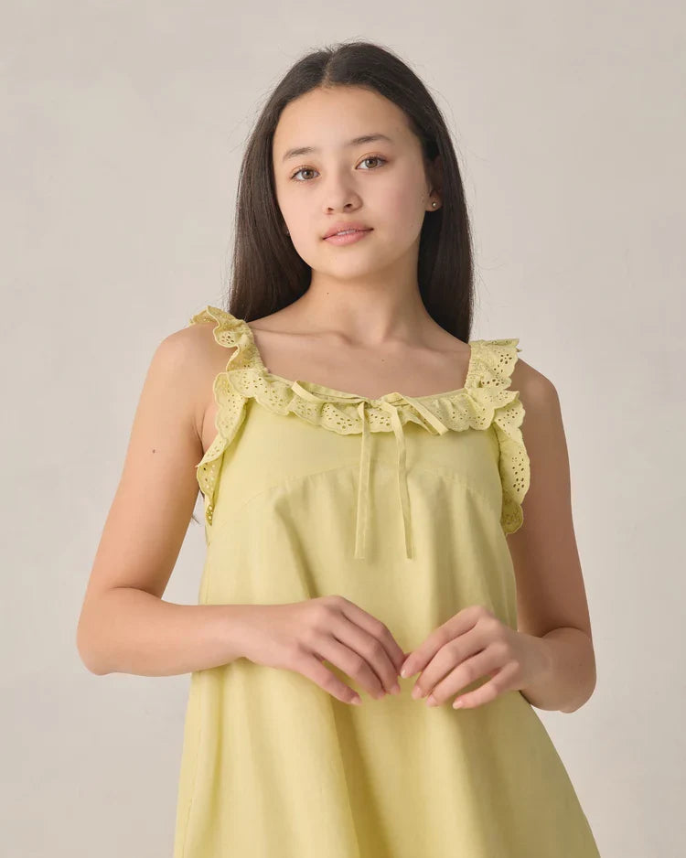 Teen Ida Dress | Citron | Rylee & Cru