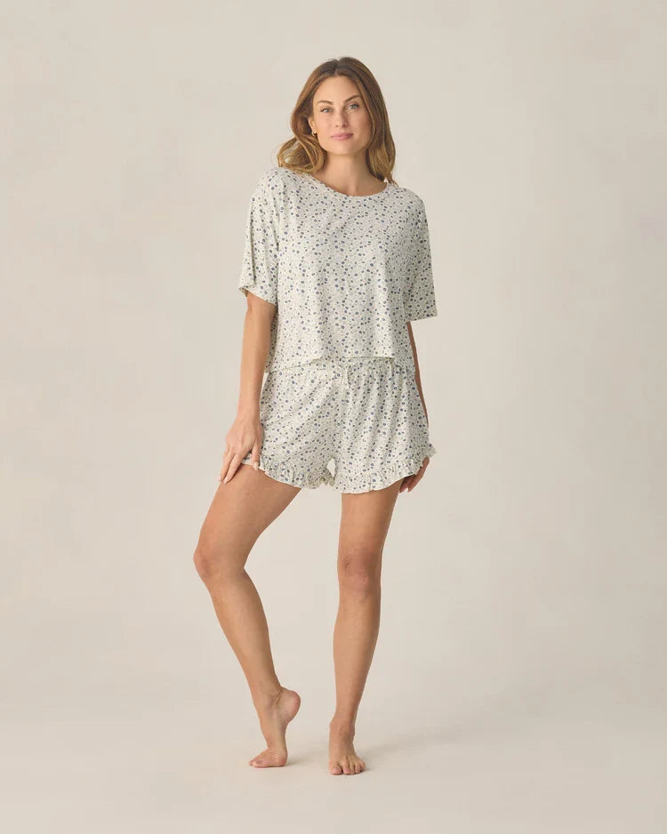 Ladies Mosie Set | Blue Ditsy | Rylee & Cru