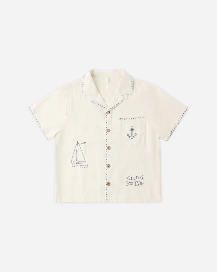 Lapel Collar Shirt | Sailor | Rylee & Cru