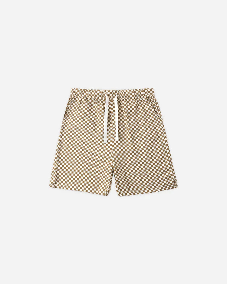 Perry Short | Ocre Check | Rylee & Cru