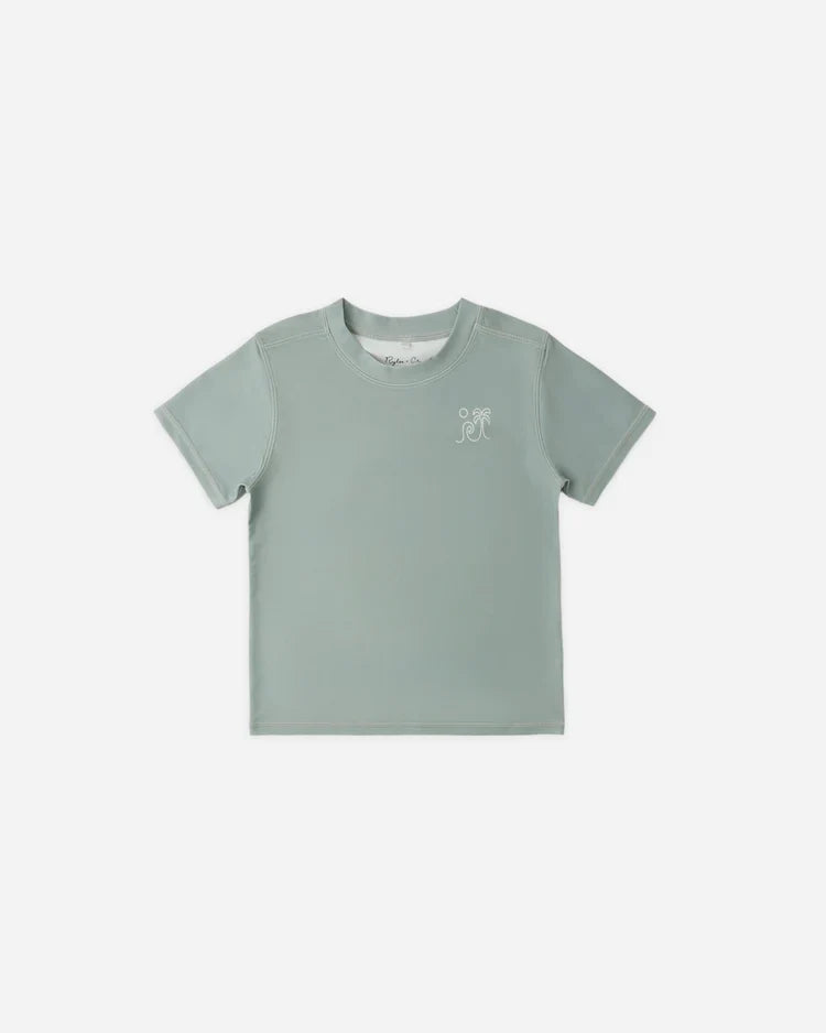 Short Sleeve Rashguard | Sea Green | Rylee & Cru