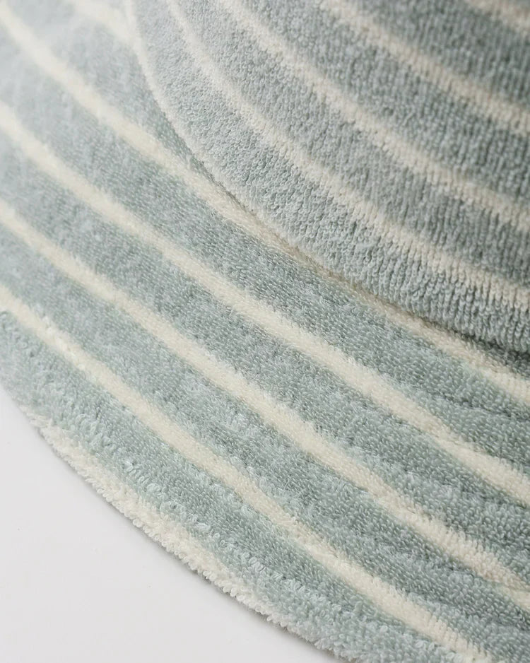 Bucket Hat | Seafoam Terry Stripe | Rylee & Cru