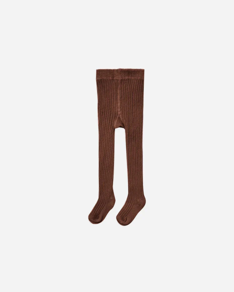 Ribbed Tights | Brown | Rylee & Cru